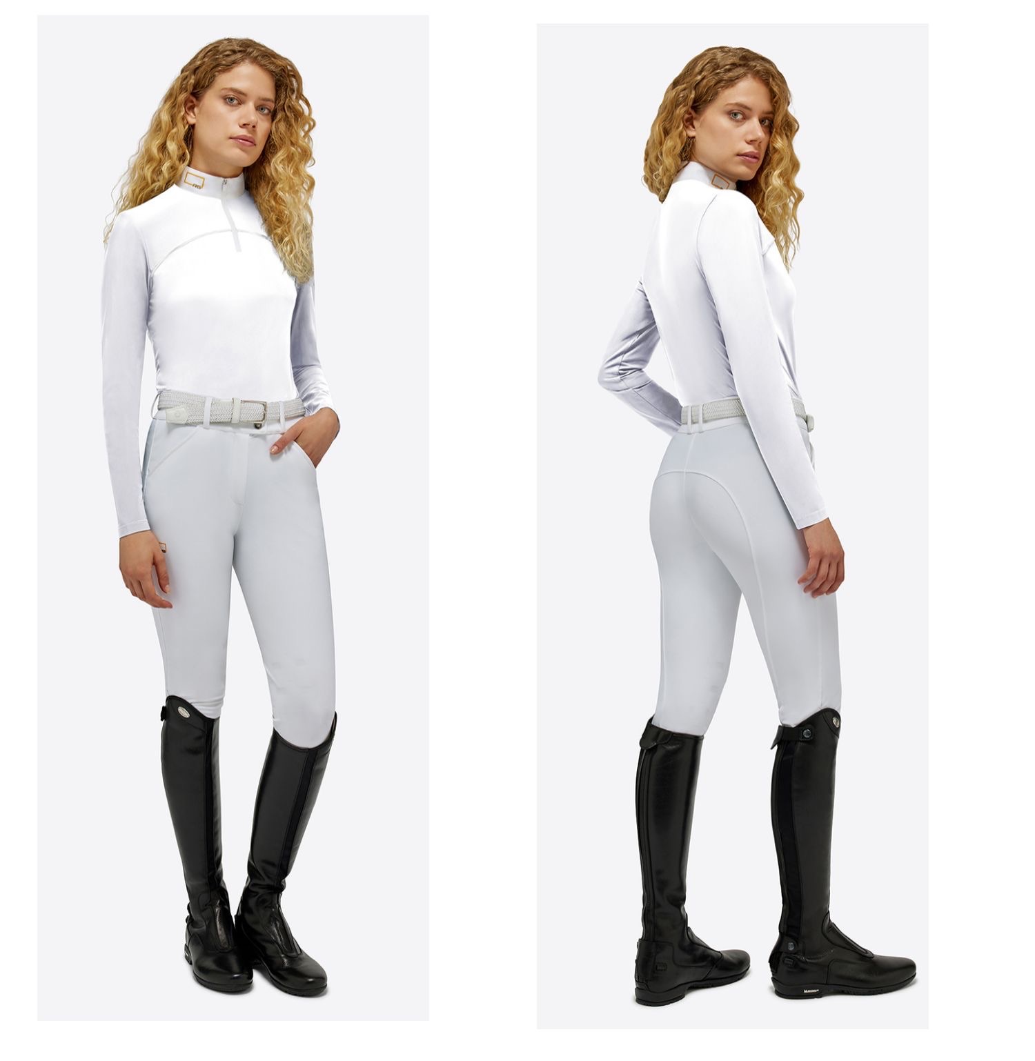 意大利ctRG女款长袖比赛衬衣RG马术服装骑马服装RG骑马服马术服