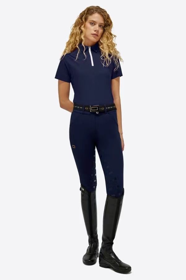 RG 女士骑马训练短袖速干透气上衣 Jersey S/S Training Zip Polo图片