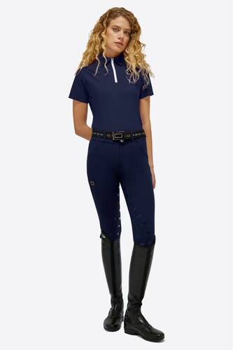 RG 女士骑马训练短袖速干透气上衣 Jersey S/S Training Zip Polo