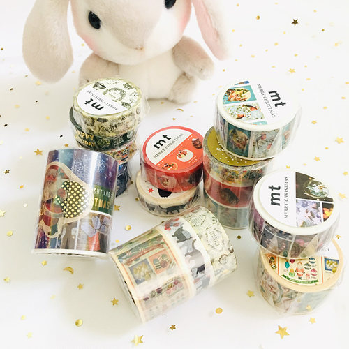 现货日本mt和纸胶带2018圣诞卷装