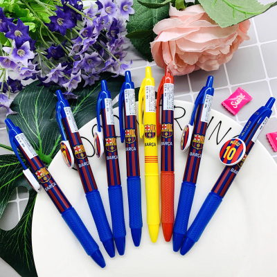 百乐足球尤文皇马巴萨黑芯中油笔