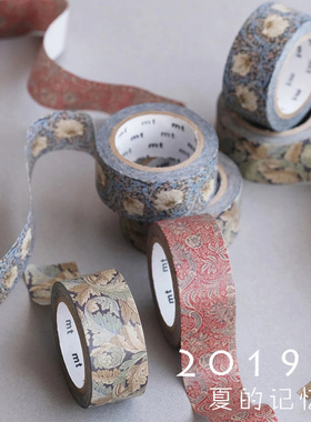 日本MT和纸胶带 mt 2019 夏的记忆 Summer  artist 手帐素材