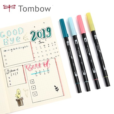 日本tombow蜻蜓abt新色brush彩笔