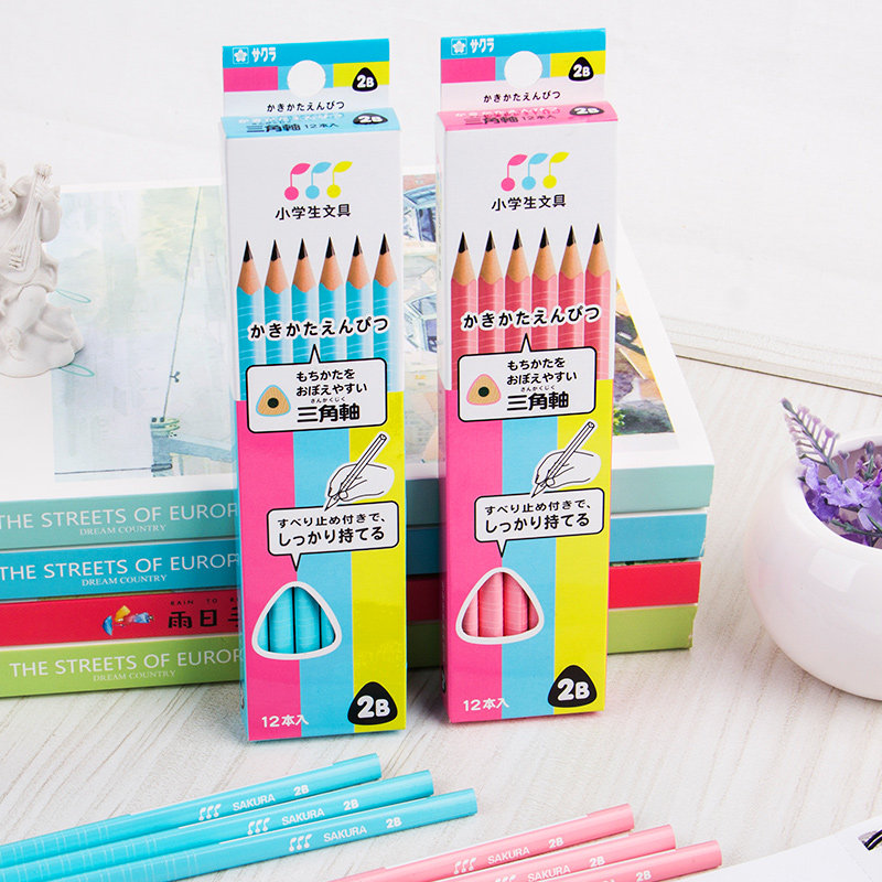 日本sakura樱花小学生系列文具 铅笔 卷笔刀 笔帽 开学礼男生女生