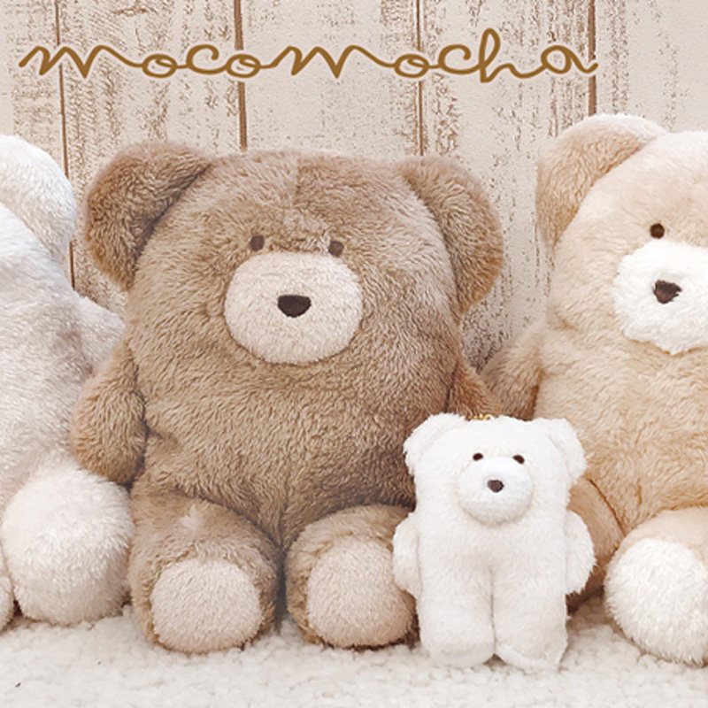 日本qlia可爱小熊烧饼包毛绒吊坠