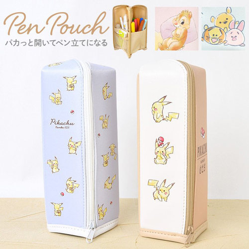 宝可梦pokemon皮卡丘对开式笔袋