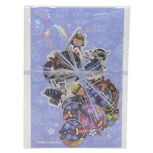 日本KAMIO JAPAN贴纸包 日本系列 50枚 纸胶带素材 武将46554