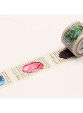 日本MT和纸胶带  2017AW 秋冬 MT FAB 25mm  晶石图案 穿孔胶带