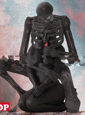 【TOP】现货MIGHTY JAXX 骷髅与美女 心上人 幽灵限定潮玩手办