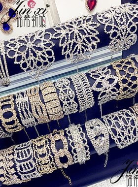 包邮韩版水晶新娘水钻礼服配饰