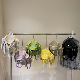 旅行包尼龙新款 口袋防水轻便双肩包户外降落伞男女大容量运动背包