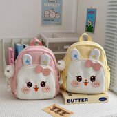 儿童双肩包女童卡通兔子背包幼儿园开学书包小学生出游背包轻便布