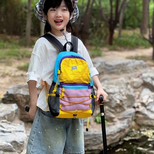 男女童幼儿园开学书包多巴胺户外登山包户外徒步旅游轻便防水背包