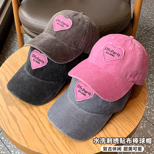 四季 Winnie 2025新款 款 Lee 大頭圍帽子顯臉小鴨舌帽女生甜酷辣妹