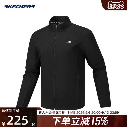 Skechers斯凯奇2026新款男士运动休闲户外修身立领外套 P326M069