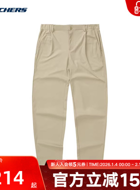 Skechers斯凯奇夏季男子休闲舒适运动速干针织长裤L224M012/01GA