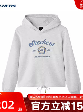 Skechers斯凯奇春蛇年新年款女针织卫衣套头衫L125W084/0248