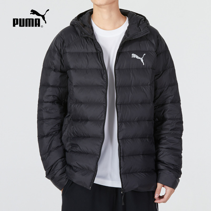 PUMA彪马羽绒服外套男子2023冬季运动休闲连帽保暖夹克672911-01