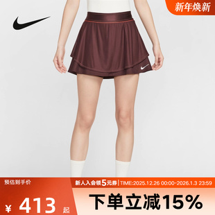 Nike耐克女子秋新款 652 网球健身速干透气二合一运动半身裙HJ8985