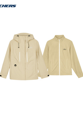 Skechers斯凯奇秋季新款女针织连帽外套+针织外套 L324W139/028R