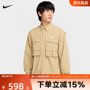 秋冬季 风宽松休闲外套HJ2466 男子长袖 工装 297 衬衫 NIKE耐克男装