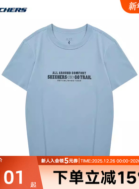 Skechers斯凯奇秋季男短袖运动休闲针织衫上衣 L324M005/0216