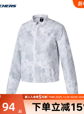 Skechers斯凯奇秋新款女梭织外套舒适休闲运动科技 P324W002/048N