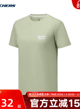 Skechers斯凯奇夏女户外运动休闲针织短袖T恤衫P325W005/01SZ
