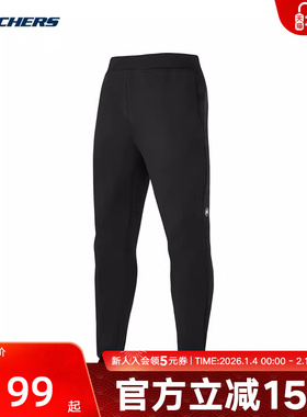 Skechers斯凯奇春季男子运动舒适休闲针织长裤P124M010/0018