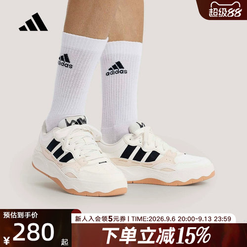 adidas阿迪达斯LITE SHUFFLE网球运动休闲鞋2026夏男女鞋 KH9025
