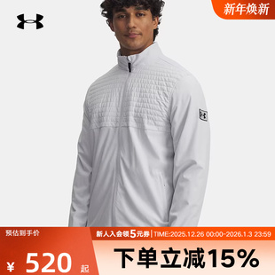 安德玛秋冬新款 014 男子高尔夫运动夹克立领轻薄休闲棉服6005669