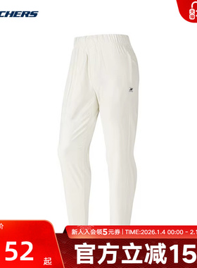Skechers斯凯奇秋女梭织长裤舒适透气休闲运动 P324W029/048X