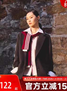 adidas阿迪达斯三叶草商务休闲梭织运动宽松西装外套男女 KU5616