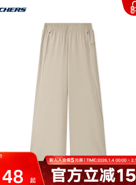 Skechers斯凯奇夏女士舒适透气百搭梭织直通长裤 L225W202/00V8