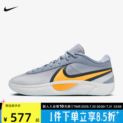 Nike耐克男鞋子冬季新款字母哥缓震实战训练运动篮球鞋FJ7807-400