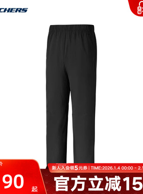 斯凯奇运动闪穿裤男加绒休闲时尚直筒防风裤子P325M144/0018