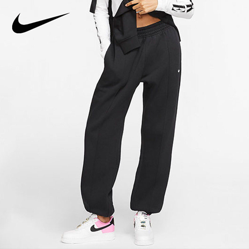 耐克女裤新款跑步宽松