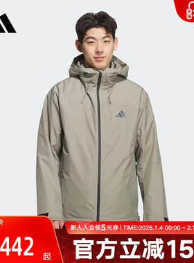 adidas阿迪达斯冬新款男拒水防风保暖三合一羽绒夹克外套 KQ5502