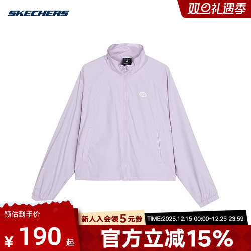 梭织风衣外套SKECHERS斯凯奇
