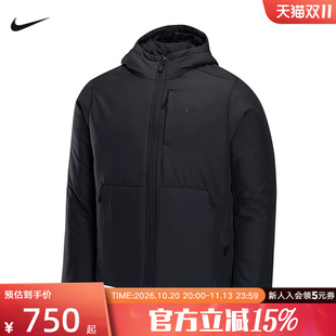 NIKE耐克男子棉服外套秋冬新款黑色运动休闲保暖夹克 IM5481-010