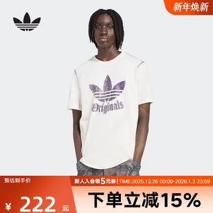 JY2760 T恤 adidas阿迪达斯三叶草男子GRFX TEE运动印花运动短袖