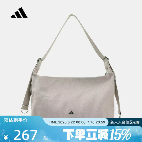 adidas阿迪达斯26新款女子CANVAS BAG M运动休闲单肩包挎包LE2053