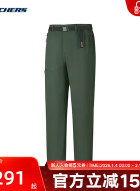 Skechers斯凯奇运动秋季男款户外潮流舒适休闲长裤 P325M018/03LU