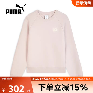 635712 PUMA彪马卫衣女款 休闲运动针织宽松圆领套头衫 新款 冬季