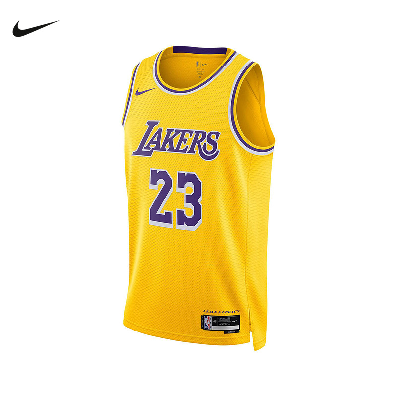 NIKE耐克无袖T恤男款篮球洛杉矶湖人队NBA JERSEY球衣DN2009-733