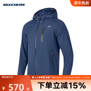 Skechers斯凯奇户外运动健身外套秋冬男梭织外套 02MZ P424M210