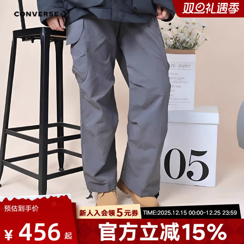 Converse匡威女裤2026春新品休闲裤宽松工装裤梭织长裤WCJ434-GDA