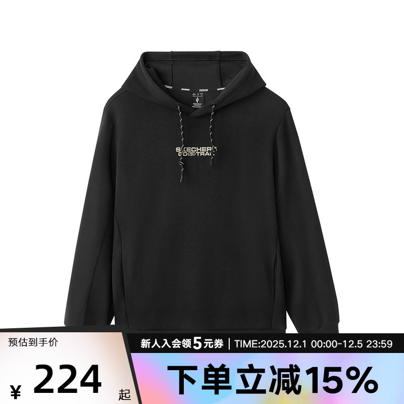 Skechers斯凯奇2024冬男上衣宽松