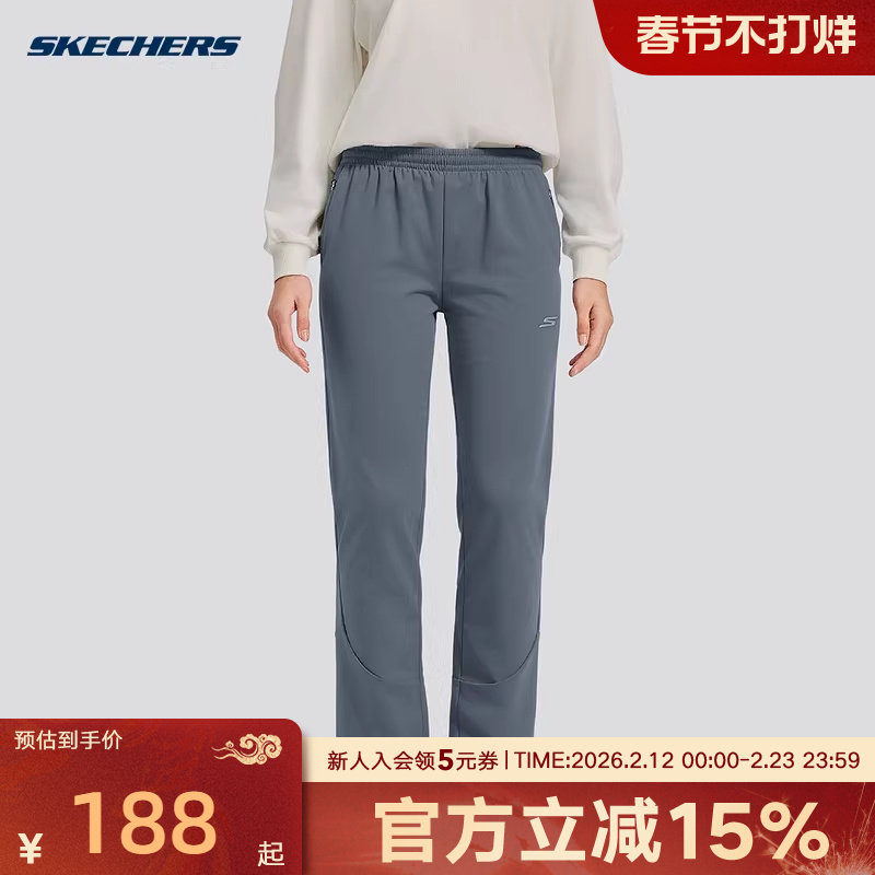 Skechers斯凯奇时尚百搭束脚裤女士加绒保暖长裤运动裤 P4
