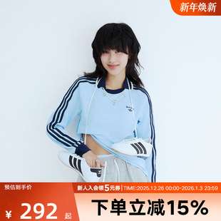 T恤 休闲复古运动长袖 JM8011 女春新款 adidas阿迪达斯POLO衫